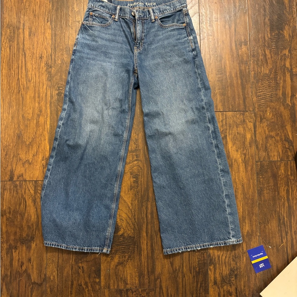 American Eagle Outfitters Dark Blue High-Rise Denim